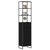 Cabinet de salle de bain avec porte Chêne noir 40 x 30 x 180 cm 628321628321