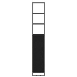 Cabinet de salle de bain avec porte Chêne noir 40 x 30 x 180 cm 628321628321