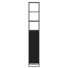 Cabinet de salle de bain avec porte Chêne noir 40 x 30 x 180 cm 628321628321
