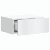 Cabinet de chevet mural 2 pcs Blanc 49 x 34,5 x 20 cm 628322628322