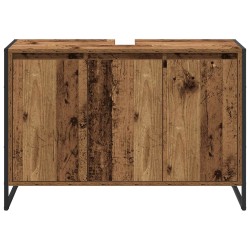 Cabinet de salle de bain avec porte Bois Ancien 90 x 30 x 60 cm 628323628323