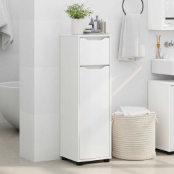 Cabinet de salle de bain avec tiroir Blanc 30,5 x 30 x 101 cm 628324628324