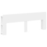 Cabinet de Tête de Lit avec stockage Blanc Bois d'ingénierie 628327628327