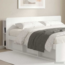 Cabinet de Tête de Lit avec stockage Blanc Bois d'ingénierie 628327628327