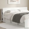 Cabinet de Tête de Lit avec stockage Blanc Bois d'ingénierie 628327628327