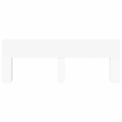 Cabinet de Tête de Lit avec stockage Blanc Bois d'ingénierie 628327628327