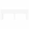 Cabinet de Tête de Lit avec stockage Blanc Bois d'ingénierie 628327628327