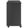 Cabinet roulant Gris 63,5 x 39 x 65,5 cm Bois de Pin Massif 628328628328