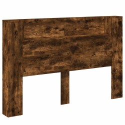 Cabinet de Tête de Lit avec LED Chêne Fumé Bois d'ingénierie 628329628329