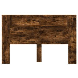 Cabinet de Tête de Lit avec LED Chêne Fumé Bois d'ingénierie 628329628329