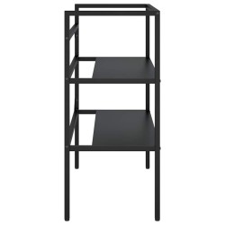 Cadre de lavabo de salle de bain Noir 79x38x83 cm Fer 628330628330