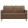 Canapé à 2 places Marron 140 cm Tissu 628332628332