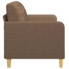 Canapé à 2 places Marron 140 cm Tissu 628332628332