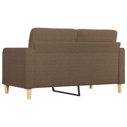 Canapé à 2 places Marron 140 cm Tissu 628332628332