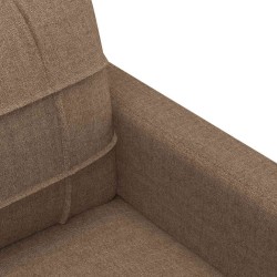 Canapé à 2 places Marron 140 cm Tissu 628332628332