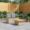 Canapé de jardin avec accoudoirs et table relevable 2 Pièce 628333628333