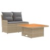Canapé de jardin avec accoudoirs et table relevable 2 Pièce 628333628333