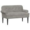 Canapé love seat avec capitonnage en boutons Gris clair 628336628336