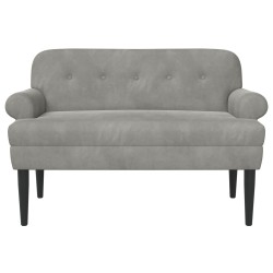 Canapé love seat avec capitonnage en boutons Gris clair 628336628336
