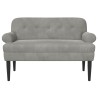 Canapé love seat avec capitonnage en boutons Gris clair 628336628336