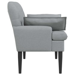 Canapé love seat avec capitonnage en boutons Gris clair Tissu 628337628337