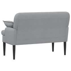 Canapé love seat avec capitonnage en boutons Gris clair Tissu 628337628337