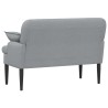 Canapé love seat avec capitonnage en boutons Gris clair Tissu 628337628337
