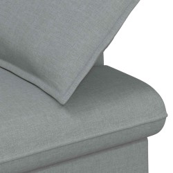 Canapé love seat avec capitonnage en boutons Gris clair Tissu 628337628337