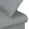 Canapé love seat avec capitonnage en boutons Gris clair Tissu 628337628337