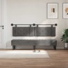 Tête de lit suspendue Avec lumière LED Gris foncé Velours 628343628343
