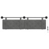 Tête de lit suspendue Avec lumière LED Gris foncé Velours 628343628343