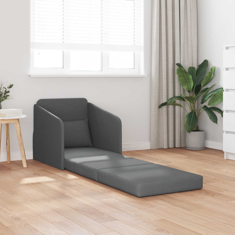 Canapé-Lit Gris foncé 65 x 80 x 83 cm tissu 628355628355