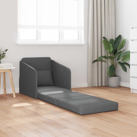 Canapé-Lit Gris foncé 65 x 80 x 83 cm tissu 628355628355