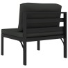 Canapé de jardin 3 places avec coussins Aluminium Anthracite 628366628366
