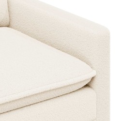 Canapé Crème 156 x 81 x 87,5 cm Tissu 628367628367