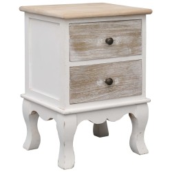 2 pcs Tables de chevet 35x30x50 cm Bois de Paulownia 628370628370
