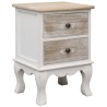 2 pcs Tables de chevet 35x30x50 cm Bois de Paulownia 628370628370