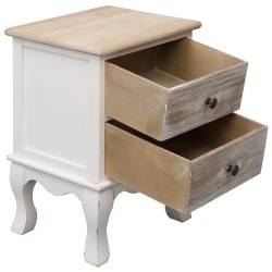 2 pcs Tables de chevet 35x30x50 cm Bois de Paulownia 628370628370