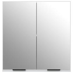 Armoire à miroir de salle de bain Blanc 64x20x67 cm 628374628374