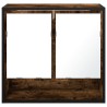 Armoire à miroir de salle de bain chêne fumé bois d’ingénierie 628375628375