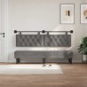Tête de lit suspendue Avec lumière LED Gris foncé Velours 628378628378