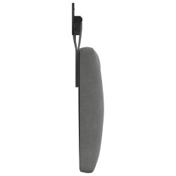 Tête de lit suspendue Avec lumière LED Gris foncé Velours 628378628378