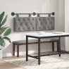 Tête de lit suspendue Avec lumière LED Gris foncé Velours 628381628381
