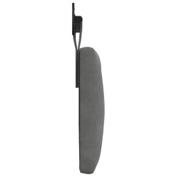 Tête de lit suspendue Avec lumière LED Gris foncé Velours 628381628381