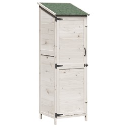 Abri de jardin Blanc 59,5 x 56 x 176,5 cm Bois de Sapin Massif 628383628383