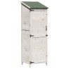 Abri de jardin Blanc 59,5 x 56 x 176,5 cm Bois de Sapin Massif 628383628383