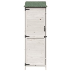Abri de jardin Blanc 59,5 x 56 x 176,5 cm Bois de Sapin Massif 628383628383