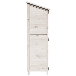 Abri de jardin Blanc 59,5 x 56 x 176,5 cm Bois de Sapin Massif 628383628383