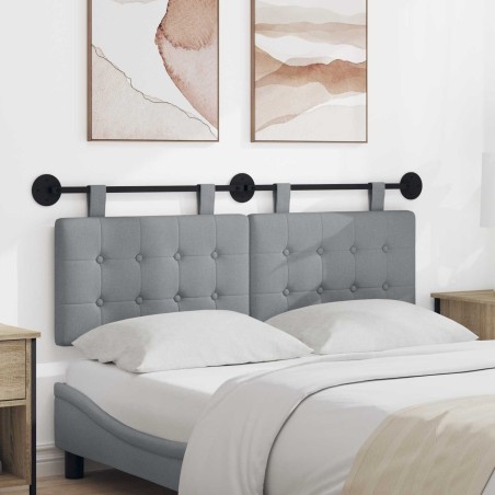 Tête de lit suspendue Gris clair Tissu 628384628384