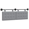Tête de lit suspendue Gris clair Tissu 628384628384